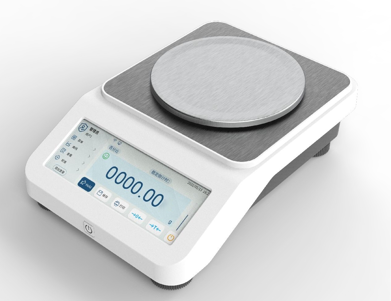 觸摸屏十分之一電子天平（圓盤）